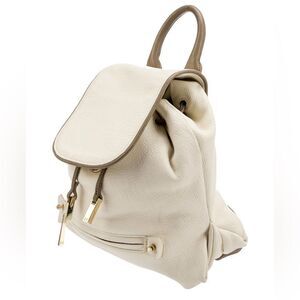 Halston Heritage leather Backpack beige
